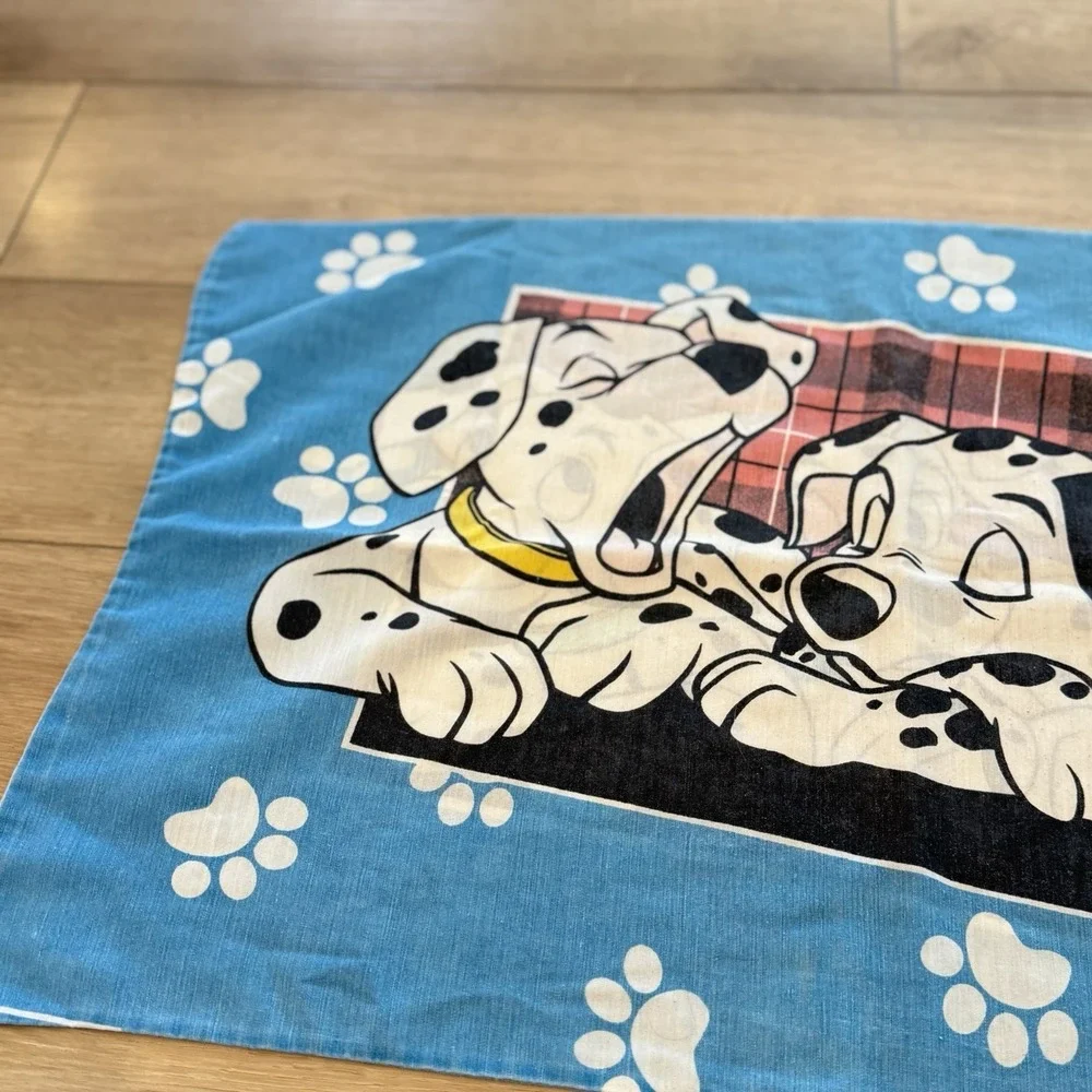 101 Dalmatians Disney Character Standard Pillowcase Double Sided Vintage 90s